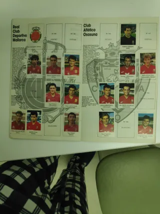 Álbum Fútbol Liga 91-92 Bimbo