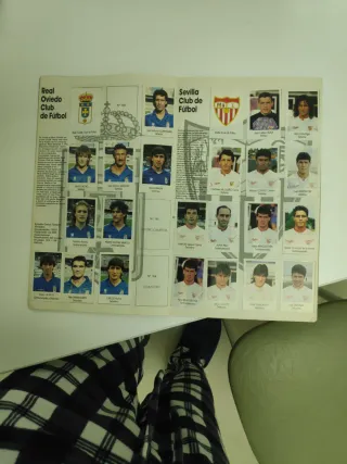 Álbum Fútbol Liga 91-92 Bimbo