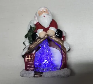 Papa Noel con luces.