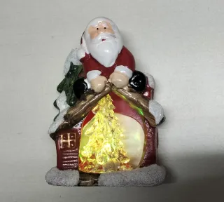 Papa Noel con luces.