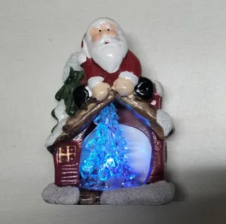 Papa Noel con luces.