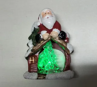 Papa Noel con luces.