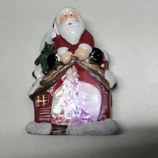 Papa Noel con luces.