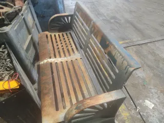 Banco de hierro forjado macizo 150kg hay 10 unidad