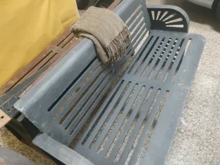 Banco de hierro forjado macizo 150kg hay 10 unidad