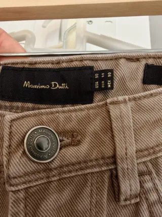 Vaqueros hombre Massimo Dutti Beige Talla 38