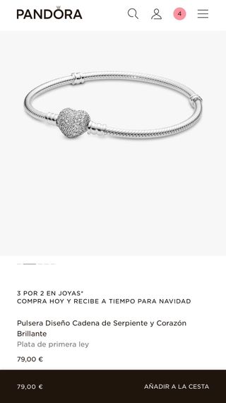 Pulsera Pandora Plata