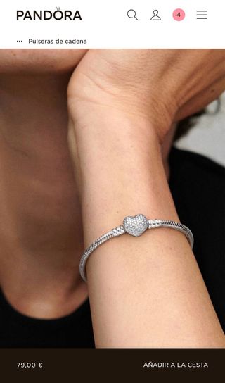 Pulsera Pandora Plata