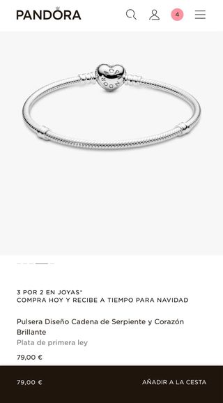 Pulsera Pandora Plata