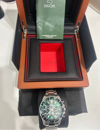 Reloj Jaguar Chrono Verde y Plateado