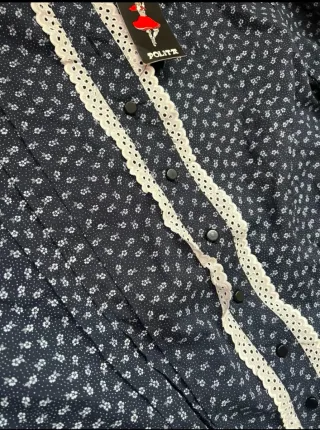 Traje casera/Baserritarra azul y blanco