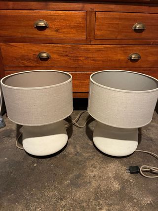 Juego de 2 lámparas de mesita de noche