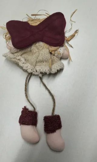 Muñeca Navideña. Patas Largas. NUEVA.