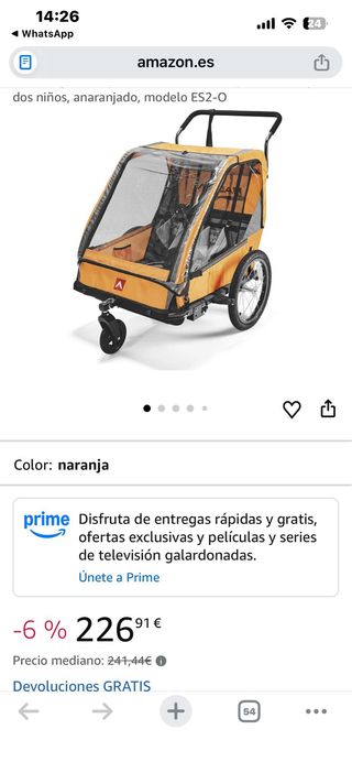Carriola y remolque de bicicleta Allen Sports Hi-V