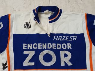 Maillot Ciclismo Vintage 80s Encendedor ZOR