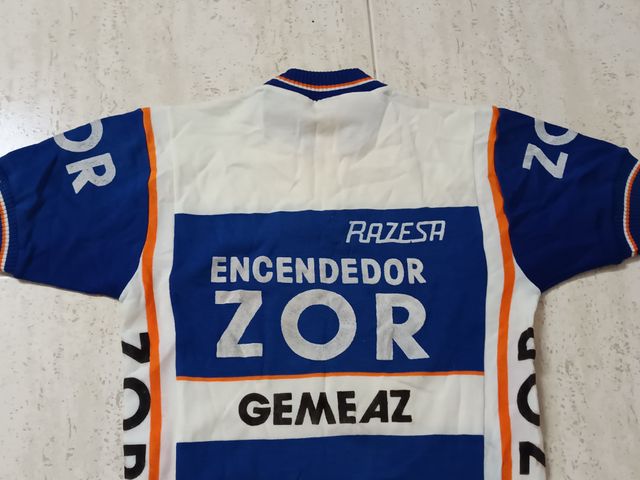 Maillot Ciclismo Vintage 80s Encendedor ZOR