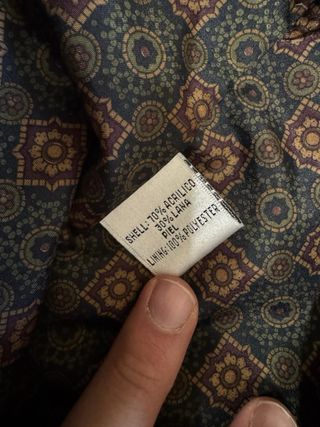 Giacchetta in Pelle Vintage Nera e Blu