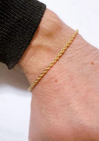 Bracciale funetta  in oro giallo 18kt 750