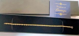 Bracciale funetta  in oro giallo 18kt 750