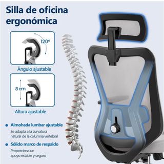 -30€ descuento! Silla NUEVA de oficina ergonómica