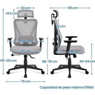-30€ descuento! Silla NUEVA de oficina ergonómica