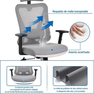-30€ descuento! Silla NUEVA de oficina ergonómica