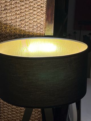 Lámpara de pie 140cm tela y metal