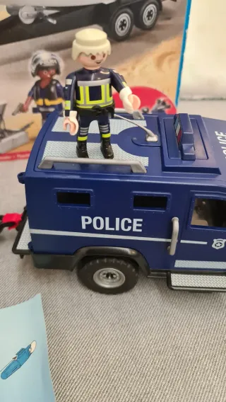Playmobil 5187 City Action Coche y Barco Policía