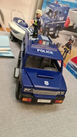Playmobil 5187 City Action Coche y Barco Policía