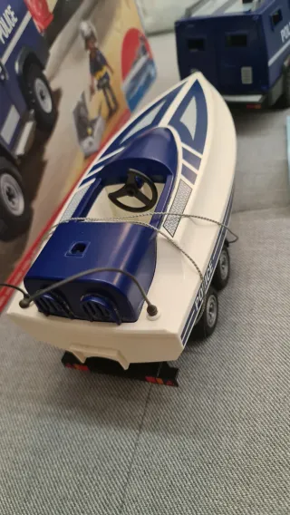 Playmobil 5187 City Action Coche y Barco Policía