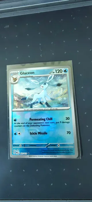 Glaceon #25 Holo pokeball Carta Pokémon