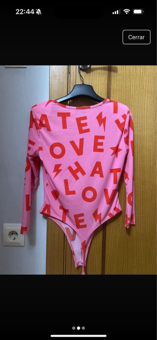 Body Minueto Rosa Estrellas Talla S