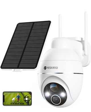 Cámara Vigilancia Solar 2K WiFi Exterior NUEVA