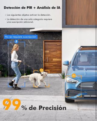 Cámara Vigilancia Solar 2K WiFi Exterior NUEVA