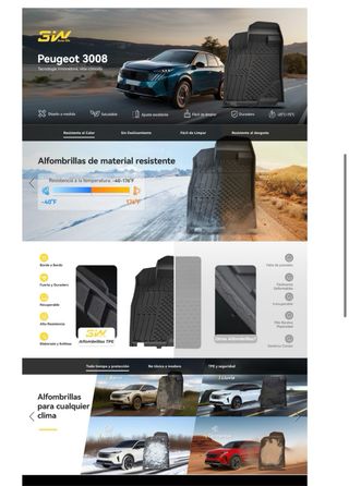 NUEVO! (170€) Alfombrillas para Peugeot 3008 2024