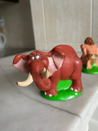 Figuras Disney Tarzan Elefante Tantor e Tarzan