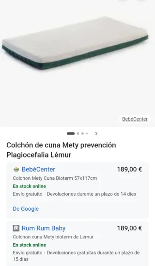 Colchón Cuna 120x60