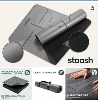 Esterilla de Yoga Staash PU + Caucho Natural