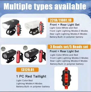 Luces LED para Bicicleta USB Recargables