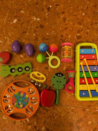 Lote instrumentos musicales infantiles