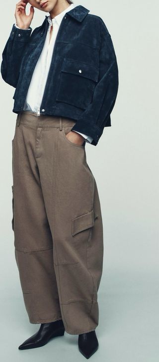 Chaqueta de piel Zara