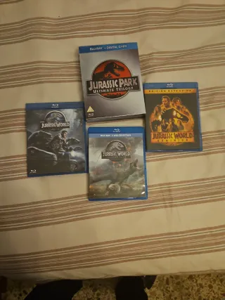 Trilogía Jurassic Park Blu-ray + 2 Jurassic World