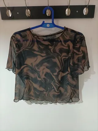 Camiseta Malla Estampada Primark Talla Única