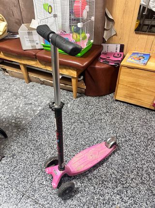 Patinete Micro 3 Ruedas Rosa funcional bien!