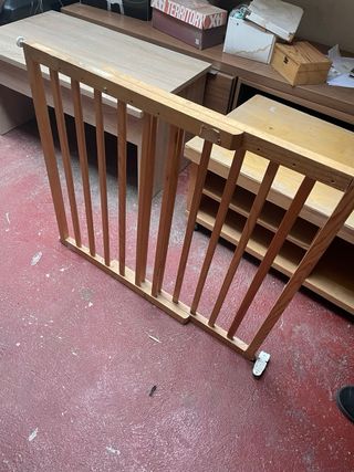 Valla de seguridad madera