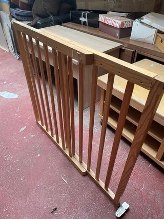 Valla de seguridad madera