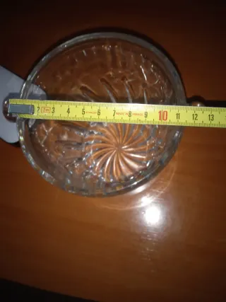 Cubitera de cristal con asas