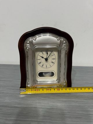 Orologio da tavolo pendolo legno e metallo