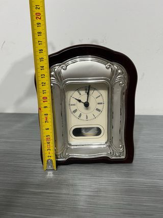 Orologio da tavolo pendolo legno e metallo