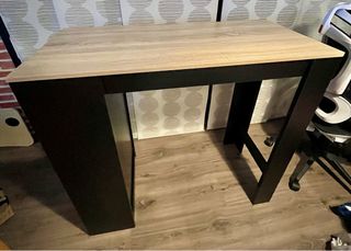 Barra de cocina madera y metal